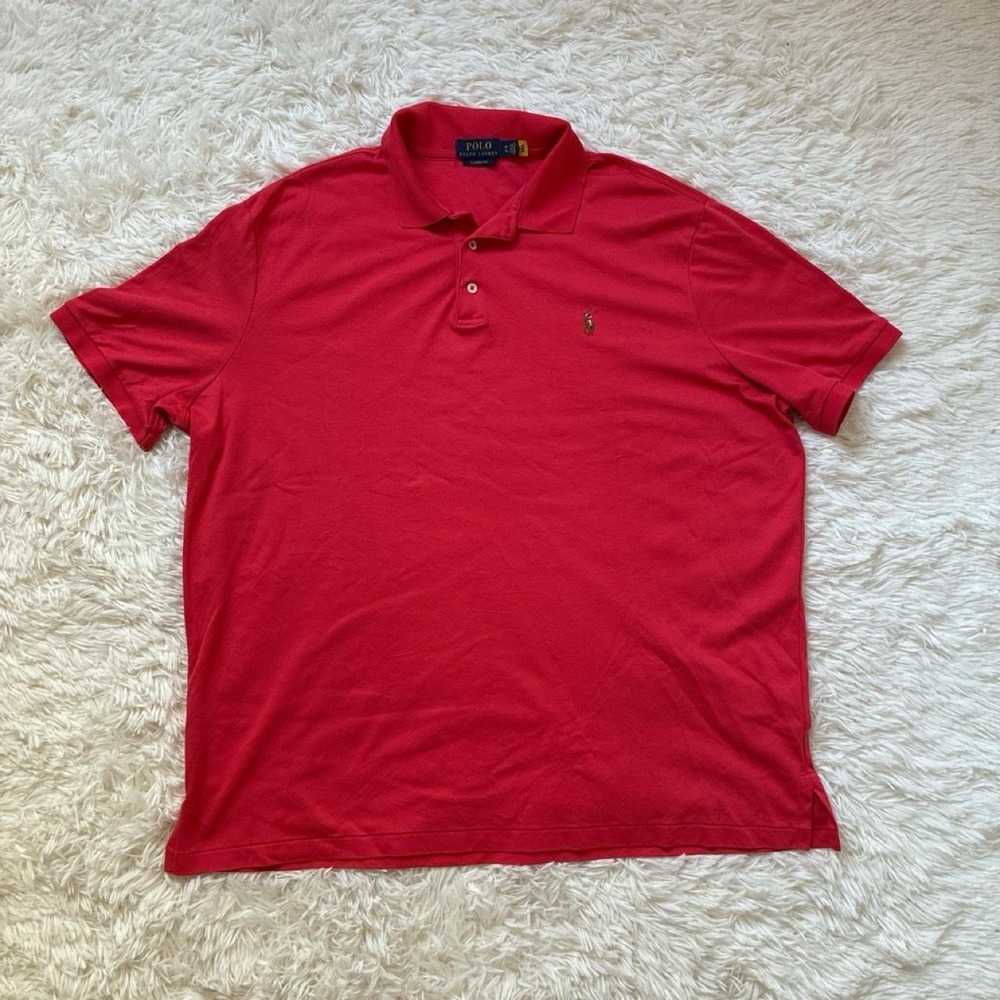 Red Polo Ralph Lauren classic polo shirt in XL Preppy Summer Casual